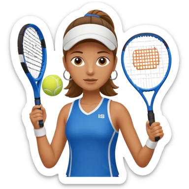 women after padel sticker