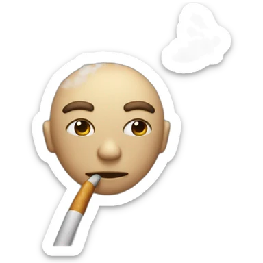 went out to smoke sticker