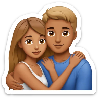 intimate moment between lovers sfw sticker