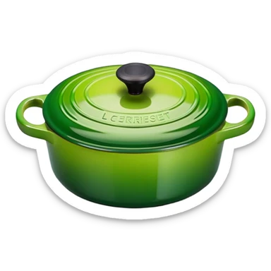 green le creuset sticker