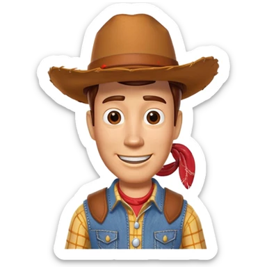 Woody cowboy from Toy Story sticker