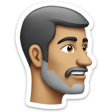 Chopped chin with egyptian property sticker