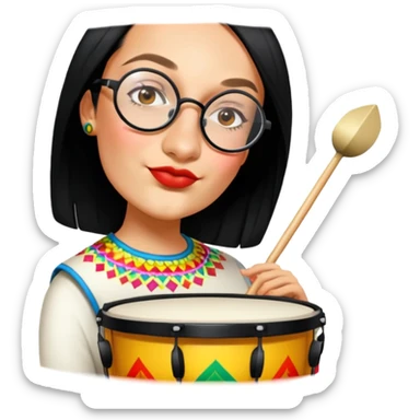 Festive Drummer sticker