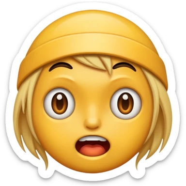 Shocking Image in professional look sticker