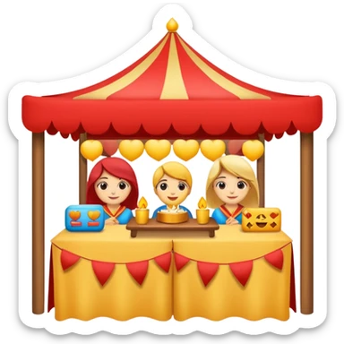 cherish festival booth sticker