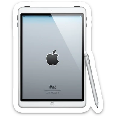 ipad and apple pen sticker