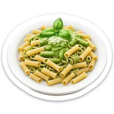 A pasta pesto emoji sticker