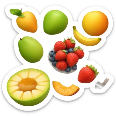 fruits breakfast sticker