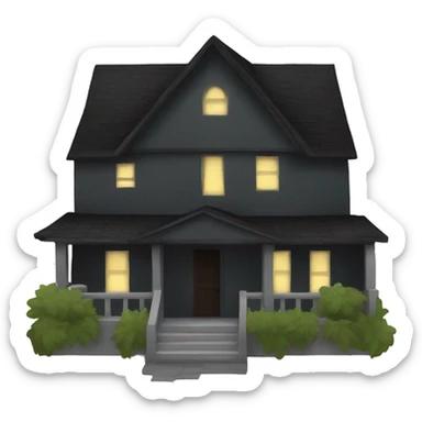 Cool dark alt house sticker