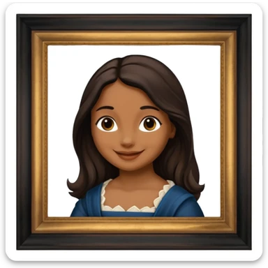 Monnalisa paint of Louvre giocanda frame more similar to a famousnpaint in Paris Louvre  sticker