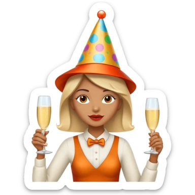 party, alarm clock, sunset MORE SUNSET sticker