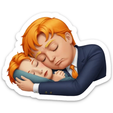 Trump qui dort sticker