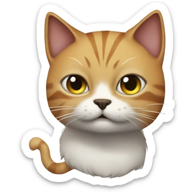 Cat with apocalypse  sticker