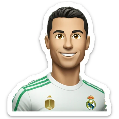 Cristiano con un mundial sticker