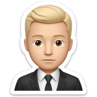 business man portrait, head and shoulders only, wearing a formal suit and tie, confident professional expression, modern corporate vibe, 3D cartoon, mobile game icon style, clean background, no text, no watermark sticker