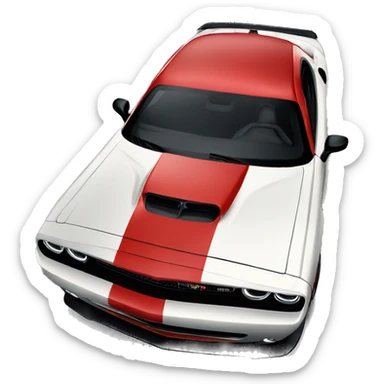 Dodge Challenger Hellcat Love sticker