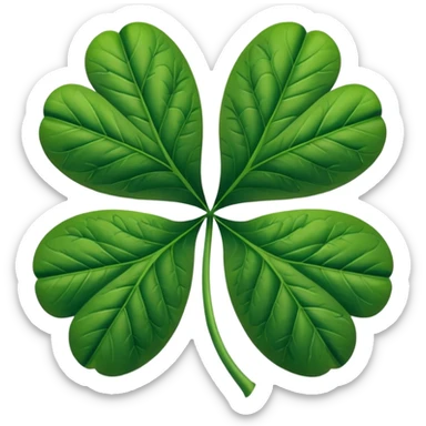Marijuana leaf crossed with a 5 leaf clover sticker