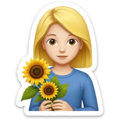 Teen with sunflower bouquet


























 sticker