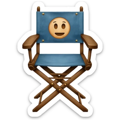 Actor’s chair front view sticker