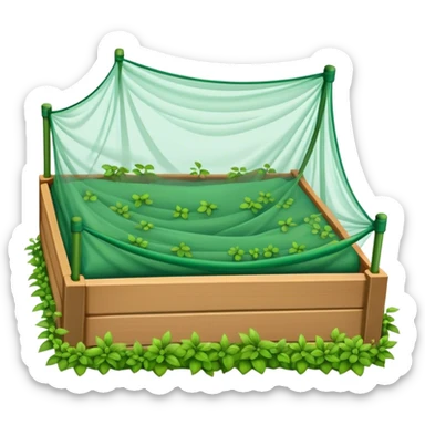garden bed netting  sticker