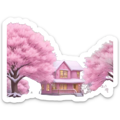 Pink Winter sticker
