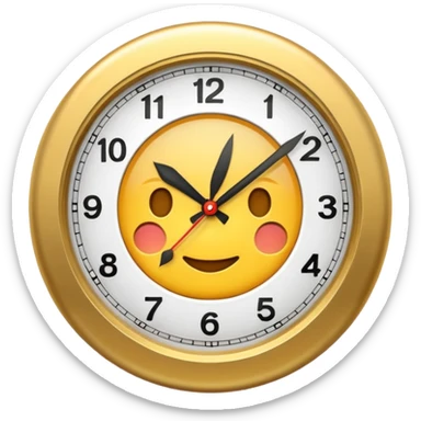Clock it emoji sticker