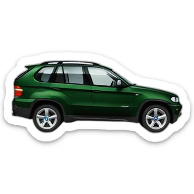 Bmw x5 e53 dark green sticker