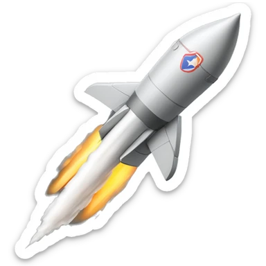 missile isometric sticker