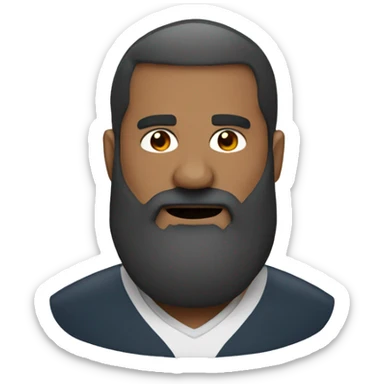 beard coaching football sticker
