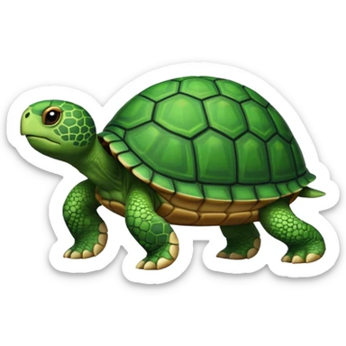 turtle walking sticker