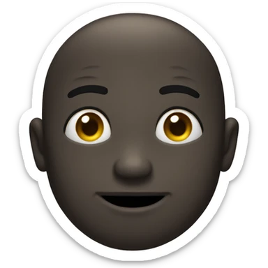 black horizontal line with silly face sticker