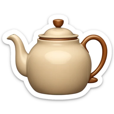 beige teapot smeg sticker