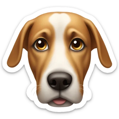 Dog side eyeing someone sticker