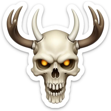Wendigo skull  sticker