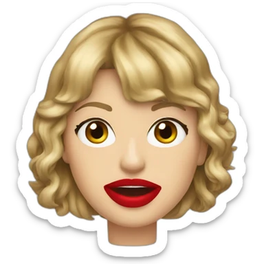 taylor-swift-mouth-bbc sticker