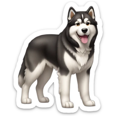 Dog alaskan malamute full-body sticker