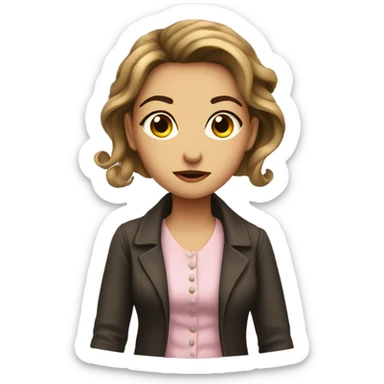 a mad demure girl sticker