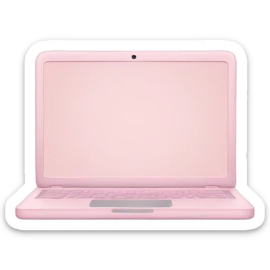 pastel pink laptop sticker