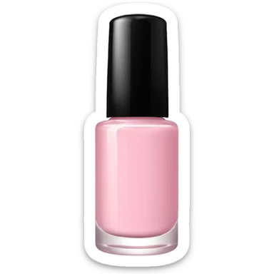 light pink nail polish bottle sticker