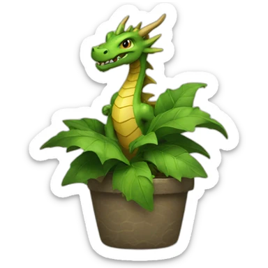dragon plante sticker