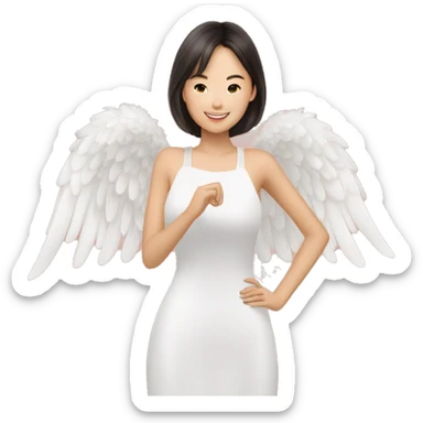 “Molo time is fun time” angel wings, bbq Asian bbq food  sticker