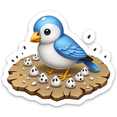 bird droppings
 sticker