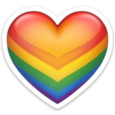 lgbtq heart sticker