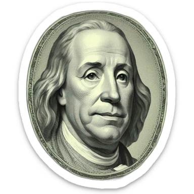 dollars banknotes sticker