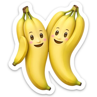 Bananas, in pjs sticker