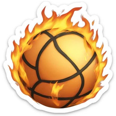 ball fire sticker
