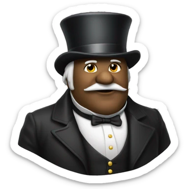 Sark with tophat sticker