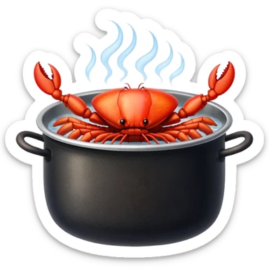 a lot of crayfish in the pot sticker