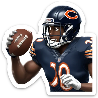 Chicago bears football  sticker