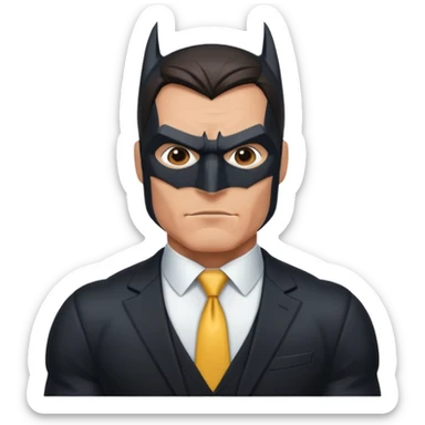 batman sem a mascara sticker